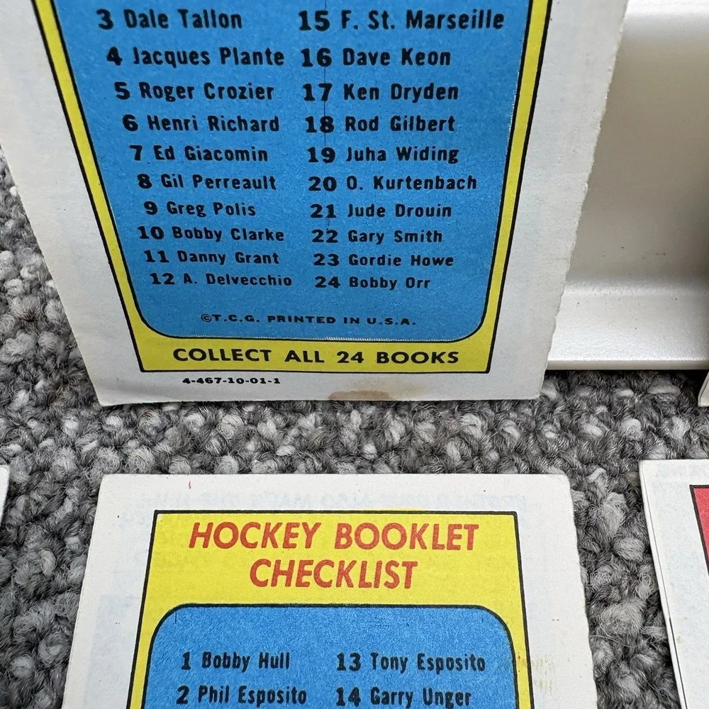 1971‎ Topps Hockey Booklets Complete Set 1-24 VTG Collectible Set